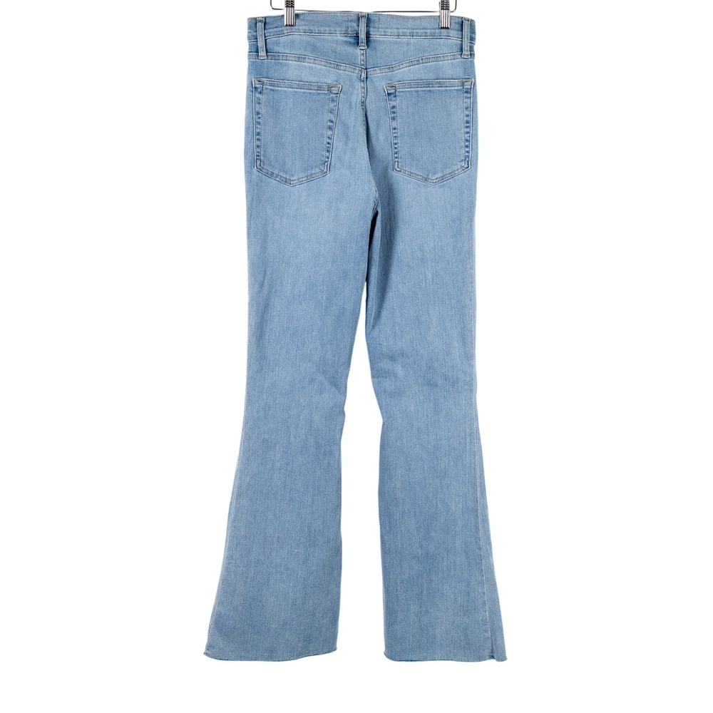 NWT FRAME Le Easy Flare Raw Hem Light Wash Denim Jeans Womens Size 29 - Picture 3 of 11